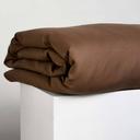 Eve Linen | Chocolate Quilt Cover | Double | Sheet Society