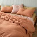 Eve Linen | Clay Quilt Cover | Super King | Sheet Society