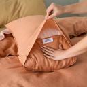Eve Linen | Clay Quilt Cover | Super King | Sheet Society