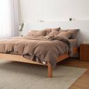 Eve Linen | Mocha Quilt Cover | Single | Sheet Society