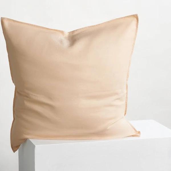 Eve Linen | Soft Apricot European Pillowcase | Sheet Society