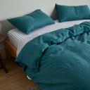Eve Linen | Teal Quilt Cover | Queen | Sheet Society