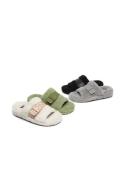 EVERAU Curly Sheepskin Wool Slides Women Croft