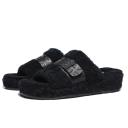 EVERAU Curly Sheepskin Wool Slides Women Croft