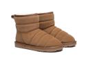 EVERAU Mini Sheepskin Boots Women Puffer