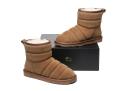 EVERAU Mini Sheepskin Boots Women Puffer
