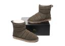 EVERAU Mini Sheepskin Boots Women Puffer