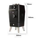 Everdure by Heston Blumenthal 4K Charcoal/Electric BBQ - Red