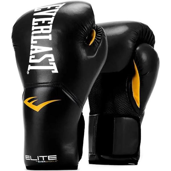 Everlast Elite Pro Style Training Gloves, Black, 12 oz