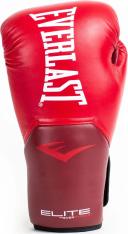 Everlast Pro Style Elite Boxing Gloves | Red | 10oz | Unisex | Synthetic Leather