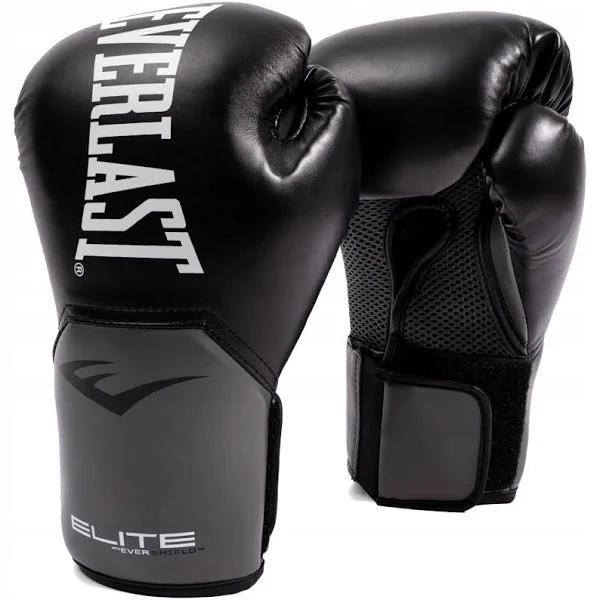 Everlast Pro Style Elite Unisex Training Gloves Black/Grey 14 oz