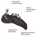 Evolv Phantom Climbing Shoe, Black / White
