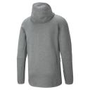 Evostripe Full-Zip Men's Hoodie in Medium Gray Heather, Size Small, Cotton by Puma
