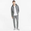 Evostripe Full-Zip Men's Hoodie in Medium Gray Heather, Size Small, Cotton by Puma