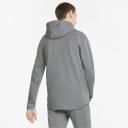 Evostripe Full-Zip Men's Hoodie in Medium Gray Heather, Size Small, Cotton by Puma