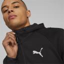 Evostripe Men's Full-Zip Hoodie in Black, Size 2XL, Polyester/cotton by Puma