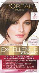 Excellence Permanent Color, Warmer, Medium Chestnut Brown 5CB