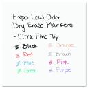Expo Low Odor Dry Erase Markers Ultra-fine Tip Assorted Colors 8 Pack