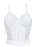 Exquisite Form Fully Back Close Longline Bra - 16C White