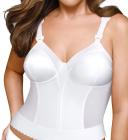 Exquisite Form Fully Back Close Longline Bra - 16C White