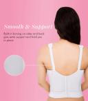 Exquisite Form Fully Back Close Longline Bra - 16C White
