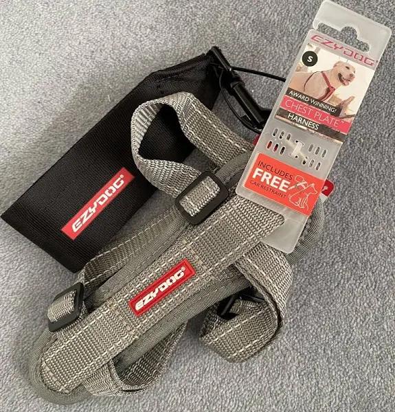 EzyDog Chest Plate Harness, Small / Grey