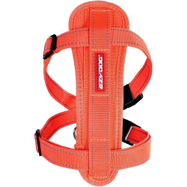 EzyDog Chest Plate Orange Dog Harness Small