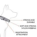 EzyDog Double Up Collar, Large / Grey