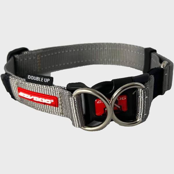 EzyDog Double Up Collar, Large / Grey