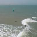 F-One Bandit S4 2023 Kite Wave 9m: Flame / Mint