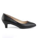 FAB-420 Black Faux Leather Pump 13