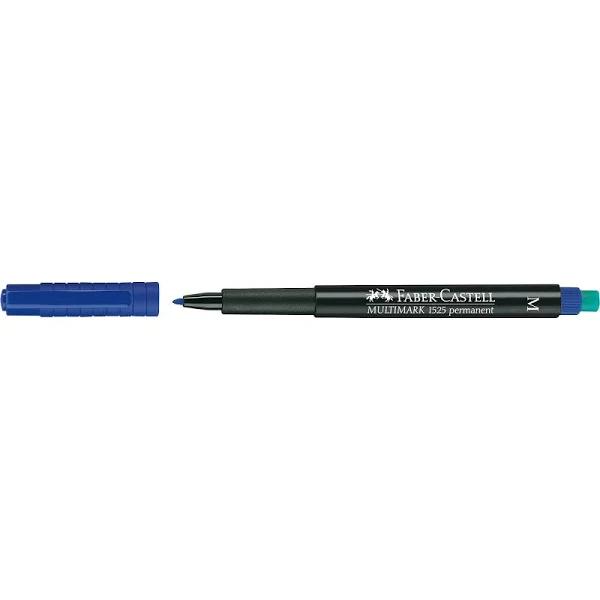 Faber-Castell Multimark 1525 Permanent Marker Pen Medium Blue / Single