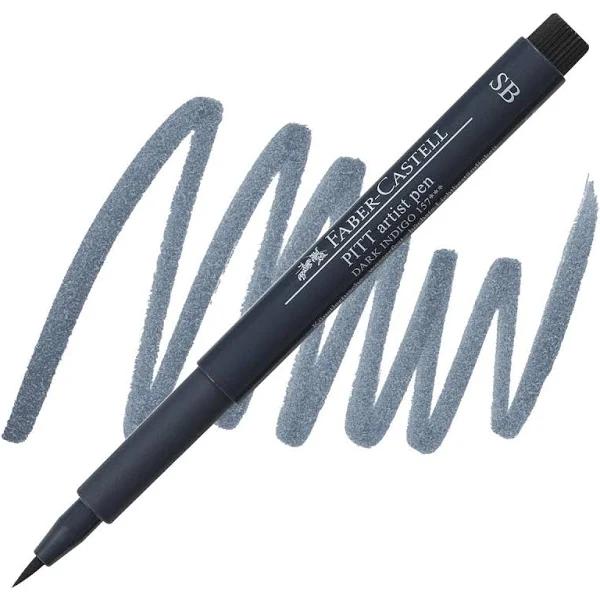 Faber Castell : Pitt : Artist Pen : Soft Brush : Dark Indigo