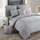 Fabric Fantastic Diamond Pintuck Super King Size Quilt/Doona/Duvet Cover Set - Teal