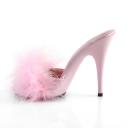 Fabulicious POISE-501F Purple Satin-Marabou Fur/Purple Size 14
