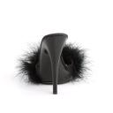Fabulicious POISE-501F Purple Satin-Marabou Fur/Purple Size 14