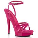 Fabulicious SULTRY-638 Hot Pink Patent/Hot Pink Size 12