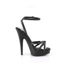 Fabulicious SULTRY-638 Rose Gold Metallic Pu/Rose Gold Chrome Size 7