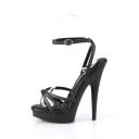 Fabulicious SULTRY-638 Rose Gold Metallic Pu/Rose Gold Chrome Size 7