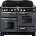 Falcon Classic Deluxe 90cm Dual Fuel Cooker - Olive and Brass