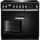 Falcon Classic Deluxe 90cm Dual Fuel Cooker - Olive and Brass