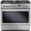 Falcon Classic Deluxe 90cm Dual Fuel Cooker - Olive and Brass
