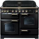 Falcon Classic Deluxe 90cm Dual Fuel Cooker - Olive and Brass