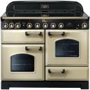 Falcon Classic Deluxe 90cm Dual Fuel Cooker - Olive and Brass