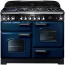 Falcon Classic Deluxe 90cm Dual Fuel Cooker - Racing Green and Chrome