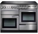 Falcon Classic Deluxe 90cm Dual Fuel Cooker - Racing Green and Chrome