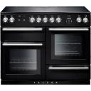 Falcon Classic Deluxe 90cm Dual Fuel Cooker - Racing Green and Chrome