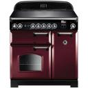 Falcon Classic Deluxe 90cm Dual Fuel Cooker - Racing Green and Chrome
