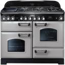 Falcon Classic Deluxe Olive Green and Brass Dual Fuel Cooker 110cm