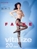 Falke Black Vitalize 20 Denier Transparent Leg Vitalizer Matte Tights
